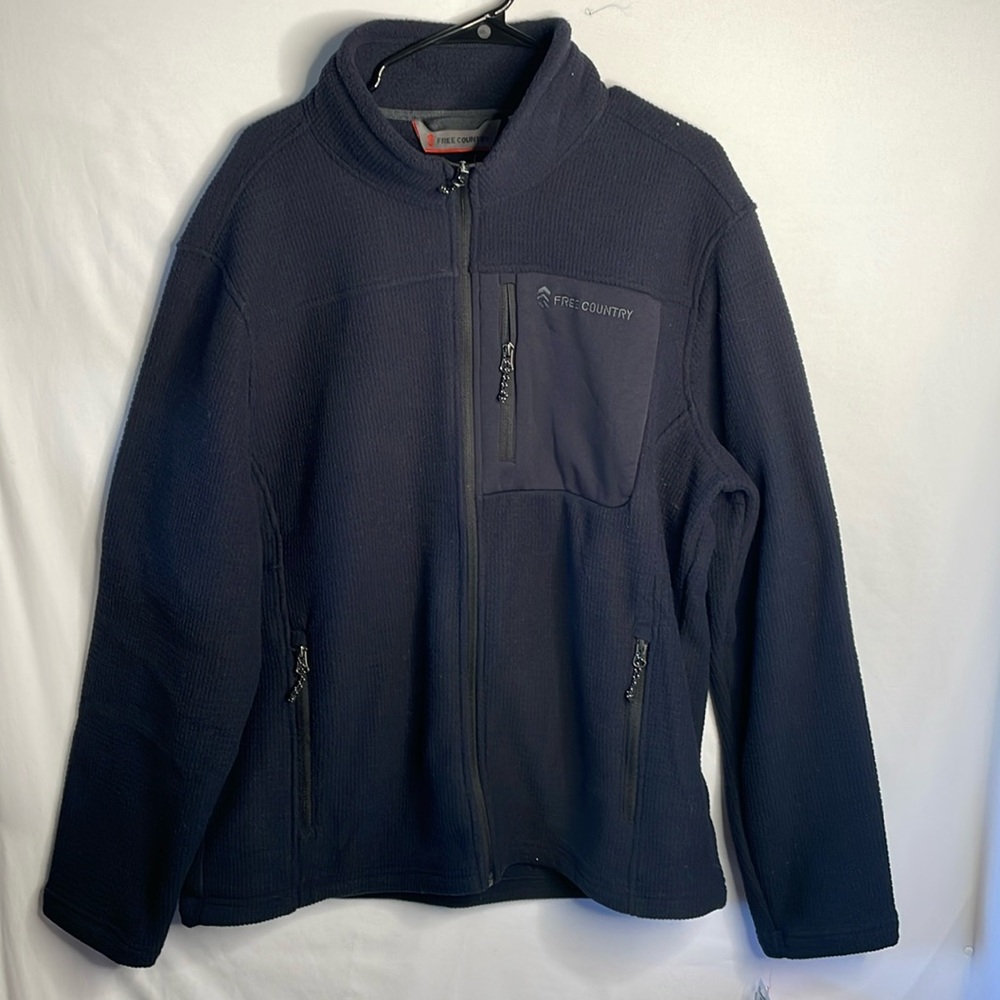 Free country navy blue jacket size xl super soft